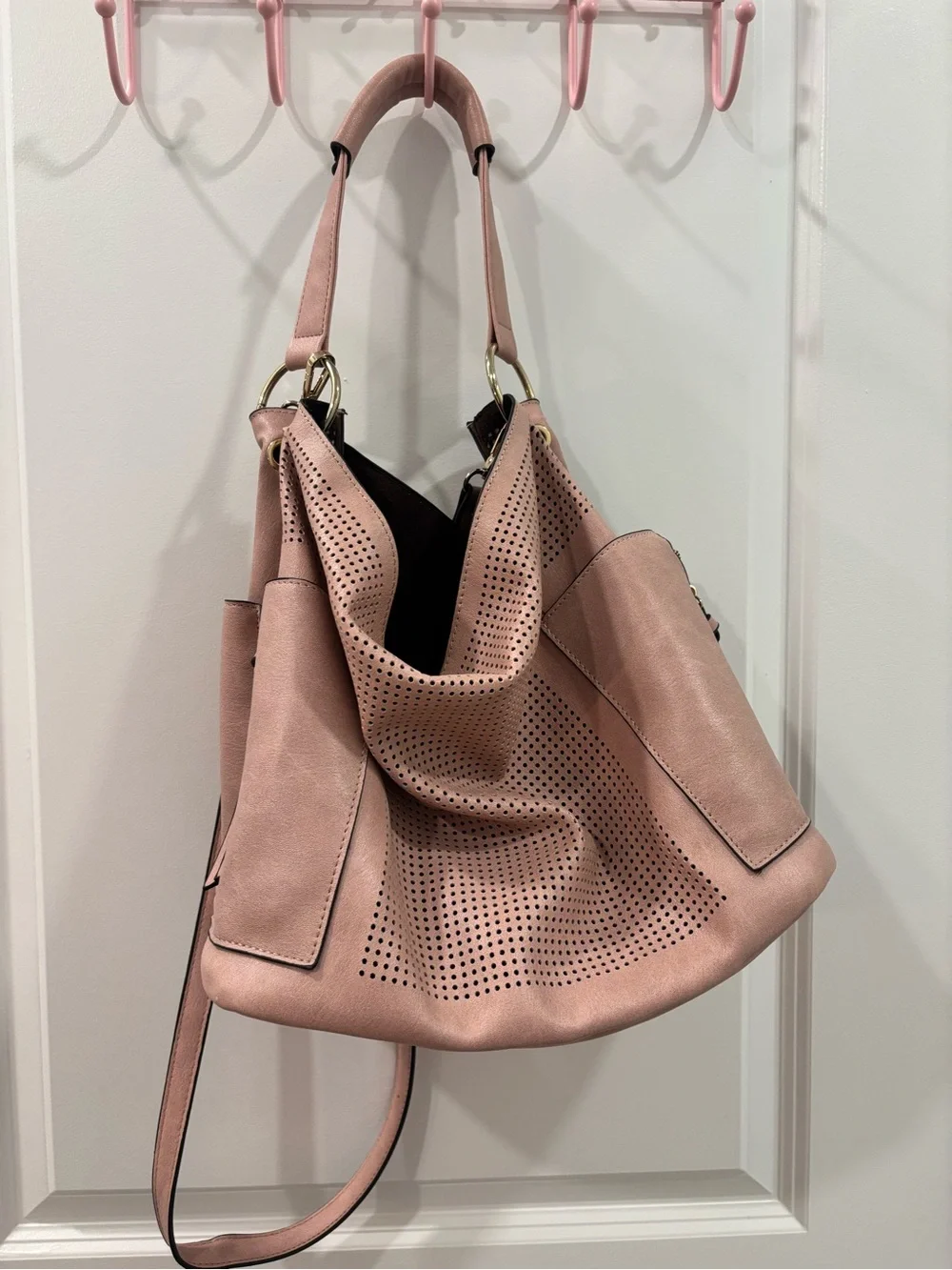 Soft Pink Women’s Hobo Shoulder Bag